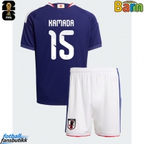 Japan Daichi Kamada #15 Hjemmedraktsett Barn EM 2024 Kortermet (+ Korte bukser)
